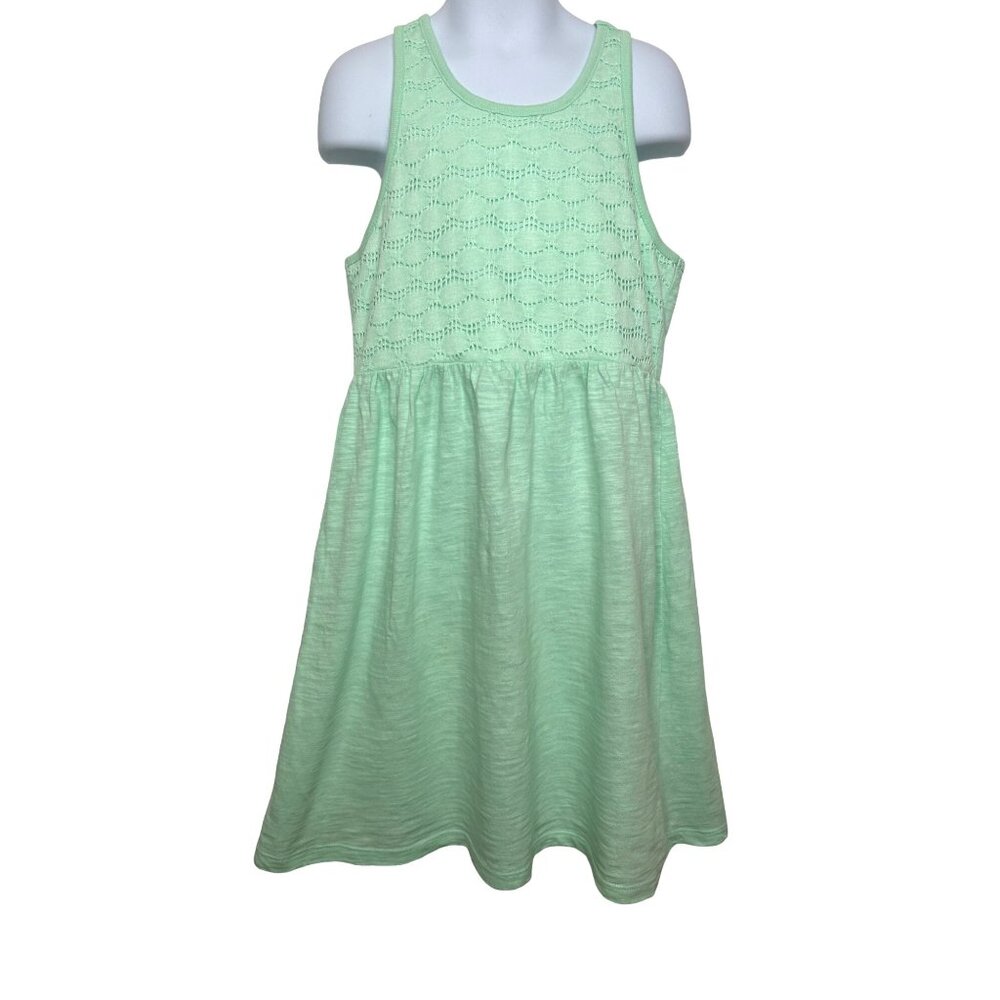 Old Navy Girls Mint Green Lace Tank Dress Size M (8) Summer Spring Casual